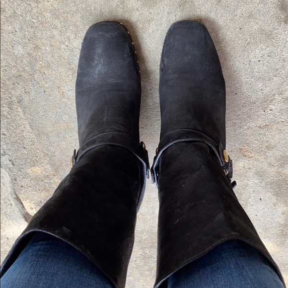 MIU MIU Harness suede boots - Picture 2 of 16